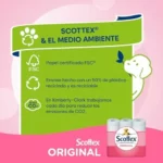 Scottex Original papel higiénico 96 rollos, 6 packs de 16