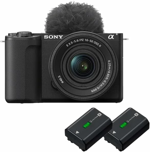 Sony Alpha ZV-E10 II cámara mirrorless APS-C negra + 2 Baterías