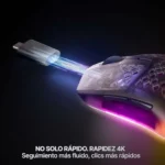 SteelSeries Aerox 3 Wireless Gen 2, ratón gaming inalámbrico de 68 g