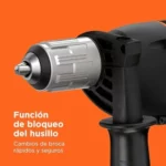 Taladro percutor BLACK+DECKER 850W con 6 brocas y caja