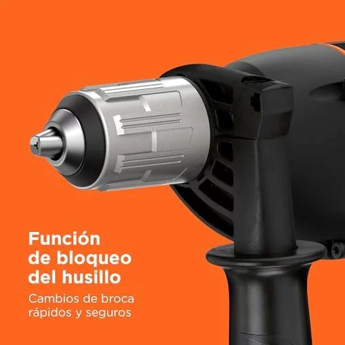 Taladro percutor BLACK+DECKER 850W con 6 brocas y caja