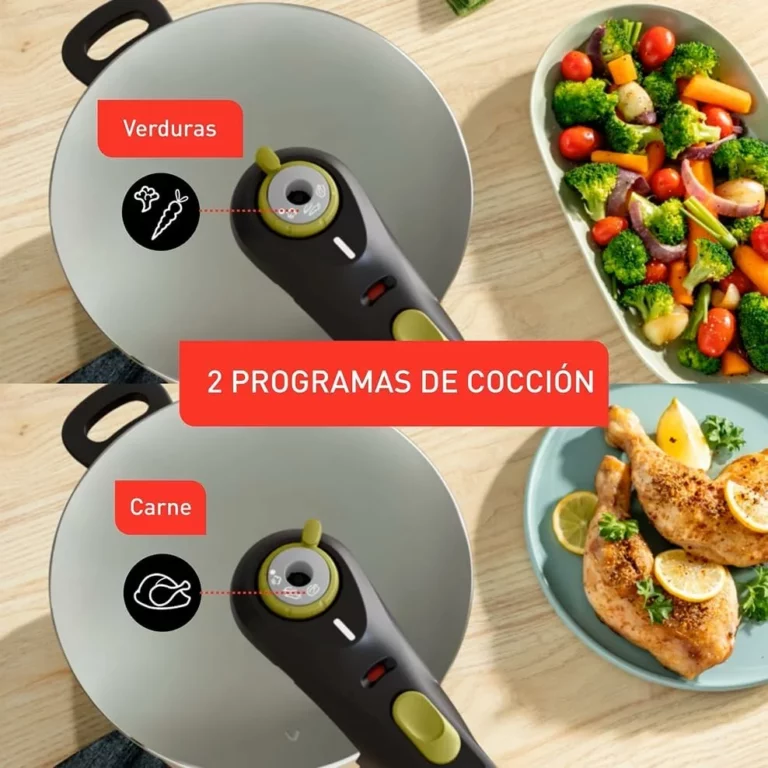 Tefal Secure 5 Neo olla a presión de 6 litros con cestillo