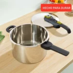 Tefal Secure 5 Neo olla a presión de 6 litros con cestillo