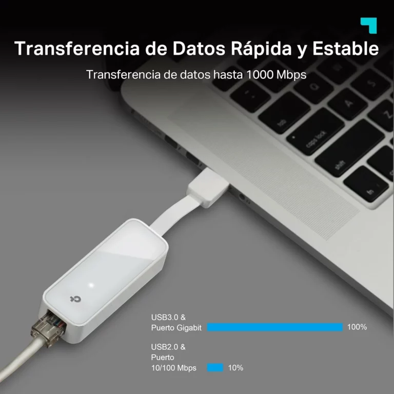 Adaptador USB a Ethernet TP-Link UE300 Gigabit 1000 Mbps