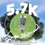 AKASO 360 Cámara de acción 360 con 128GB Tarjeta, Kit de Estándar