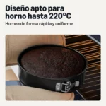 Amazon Basics Molde Desmontable Antiadherente, Apto para Lavavajillas y Horno, 25,4cm