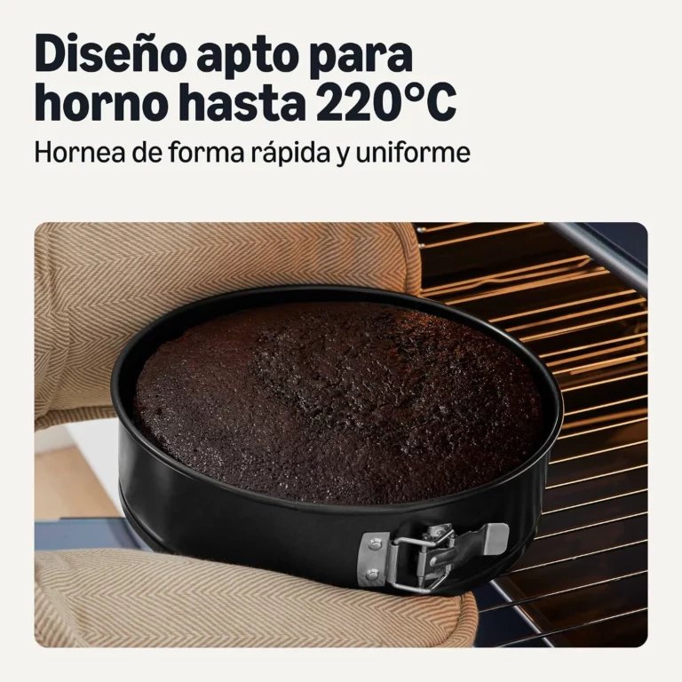 Amazon Basics Molde Desmontable Antiadherente, Apto para Lavavajillas y Horno, 25,4cm
