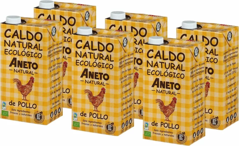 Aneto caldo de pollo ecológico pack 6×1L por 15 €