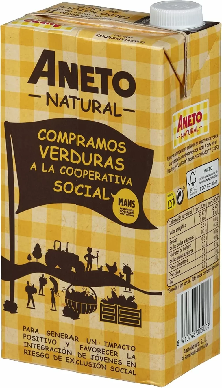 Aneto caldo de pollo ecológico pack 6×1L por 15 €