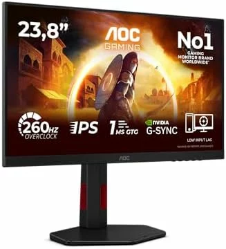 AOC 24G4ZR Gaming Monitor 24 Pulgadas 260Hz Panel Fast IPS