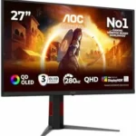 AOC Q27G4ZD monitor gaming QD-OLED 27" QHD 280 Hz