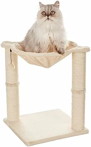 Árbol para gatos Amazon Basics con hamaca y cama