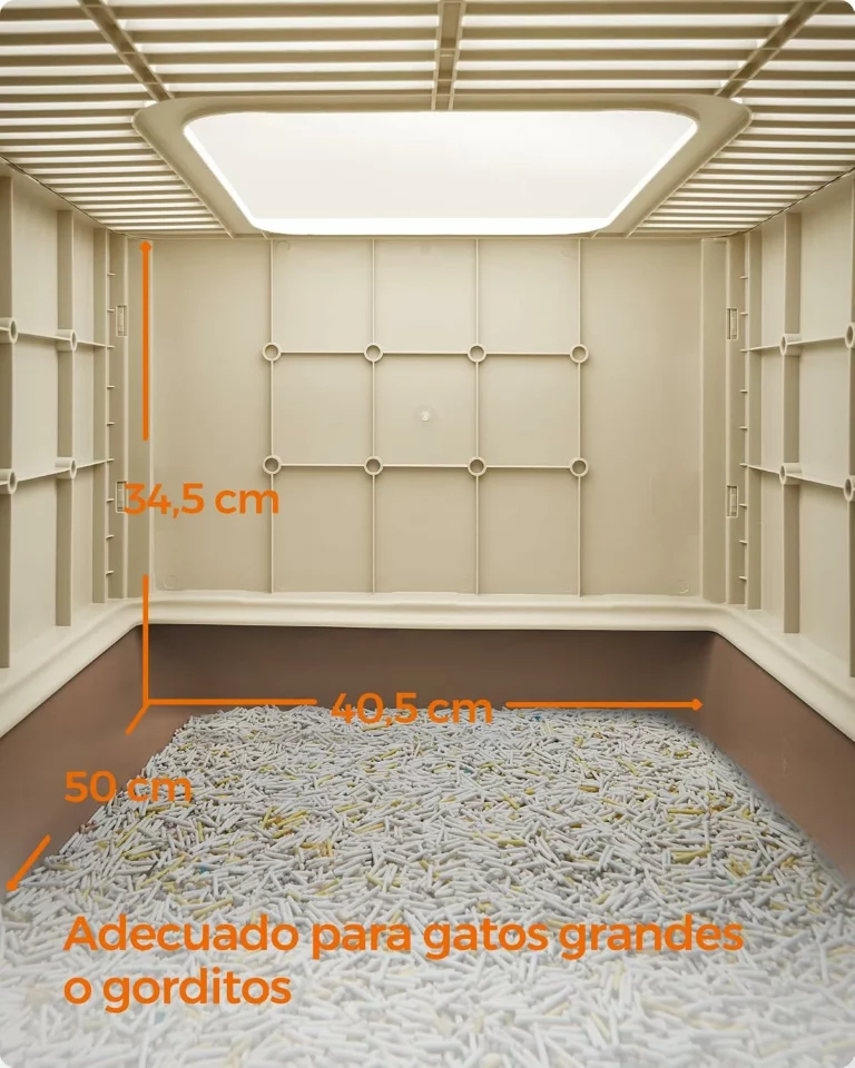Arenero cerrado para gatos Feandrea con bandeja extraíble