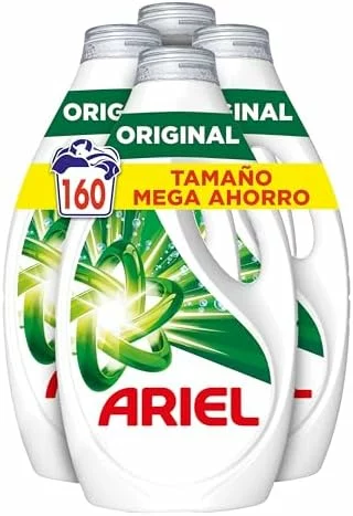 Ariel Detergente Líquido para Lavadora Original, Pack 4×40 Lavados