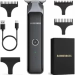 BarberBoss recortadora de barba inalámbrica con pantalla LCD