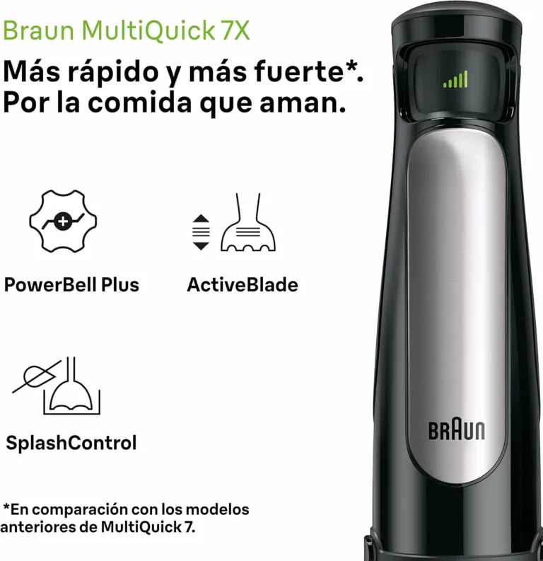 Batidora de mano Braun MultiQuick 7 de 1000 W con picadora