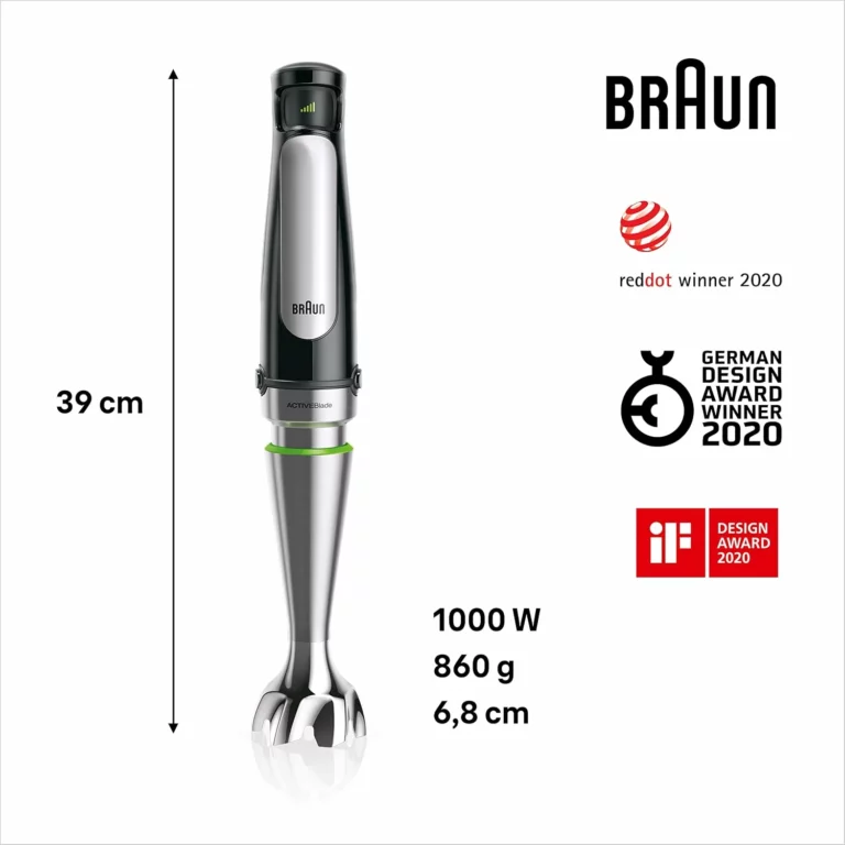 Batidora de mano Braun MultiQuick 7 de 1000 W con picadora