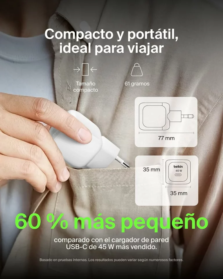 Belkin cargador rápido USB-C 45 W