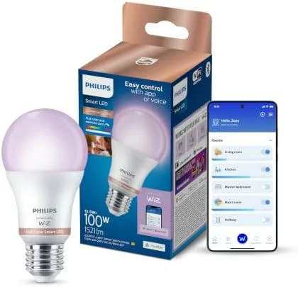 Bombilla inteligente Philips WiZ RGB E27 1521 lm