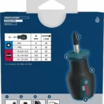 Bosch Set de destornilladores cortos PRO PH/SL, 5 unidades