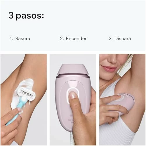 Braun Silk·expert Mini PL1112, depiladora de luz pulsada rosa