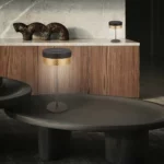 BRILONER lámpara de mesa LED sin cable IP44 táctil regulable