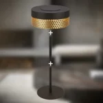 BRILONER lámpara de mesa LED sin cable IP44 táctil regulable
