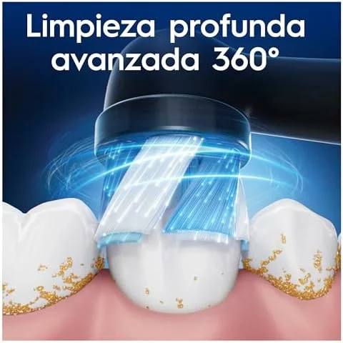 Cabezales de recambio Oral-B iO Ultimate Clean negros, pack de 8