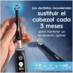 Cabezales de recambio Oral-B iO Ultimate Clean negros, pack de 8