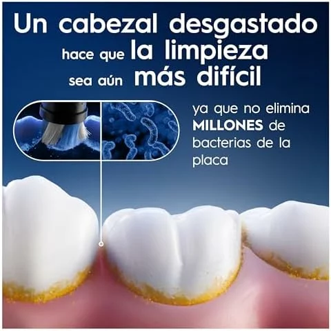 Cabezales de recambio Oral-B iO Ultimate Clean negros, pack de 8