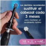 Cabezales Oral-B iO Gentle Care negros, pack de 8