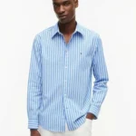 Camisa Tommy Hilfiger Flex Poplin Seasonal Stripe para hombre