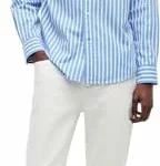 Camisa Tommy Hilfiger Flex Poplin Seasonal Stripe para hombre