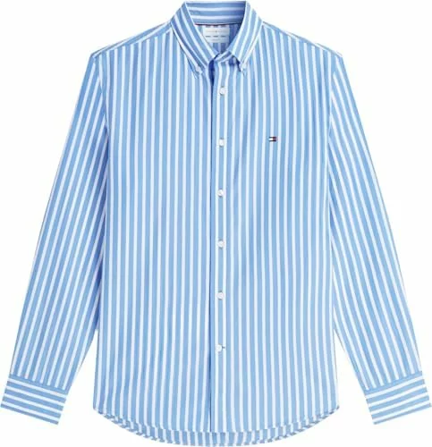 Camisa Tommy Hilfiger Flex Poplin Seasonal Stripe para hombre