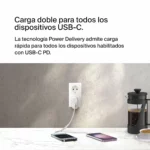 Cargador Belkin BoostCharge doble USB-C 60 W