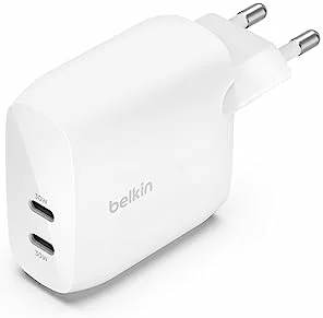 Cargador Belkin BoostCharge doble USB-C 60 W