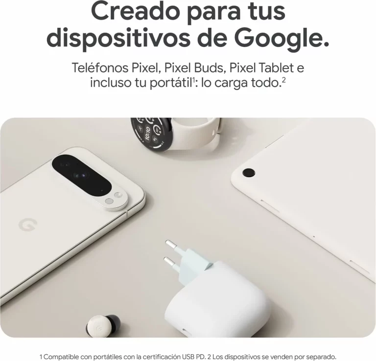 Cargador USB-C Google 45 W de carga rápida