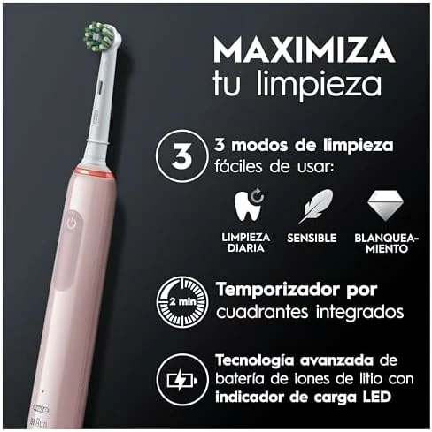 Cepillos de dientes eléctricos Oral-B Pro 3 3900N pack de 2