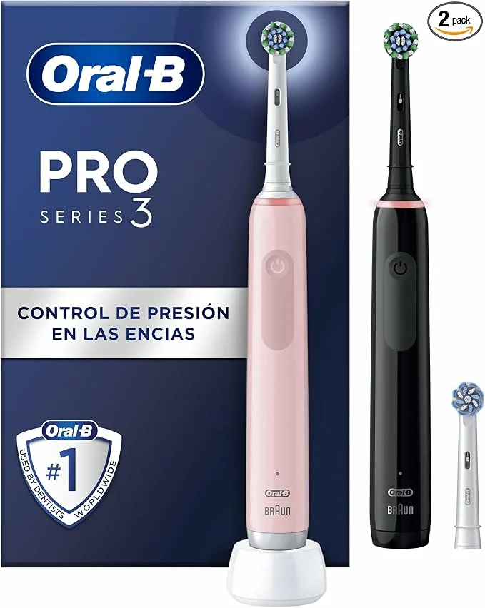 Cepillos de dientes eléctricos Oral-B Pro 3 3900N pack de 2