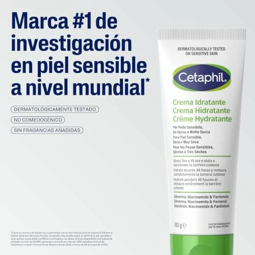 Cetaphil crema hidratante facial y corporal 100 g