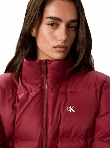 Chaqueta acolchada Calvin Klein Essential Mw roja para mujer LV047H500G