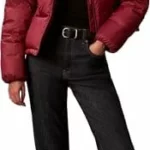 Chaqueta acolchada Calvin Klein Essential Mw roja para mujer LV047H500G