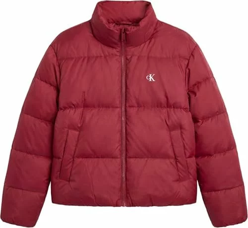 Chaqueta acolchada Calvin Klein Essential Mw roja para mujer LV047H500G