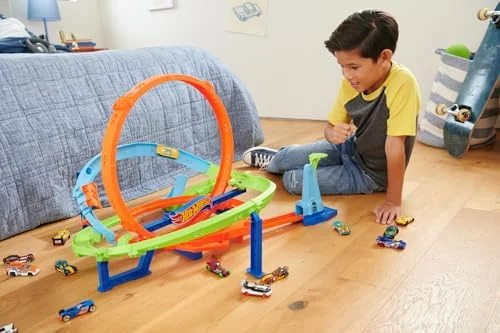 Circuito Hot Wheels Action Desafío Vueltas de Ciclón con coche