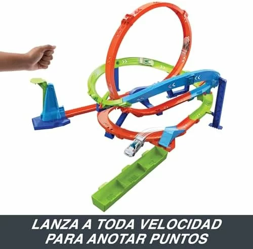 Circuito Hot Wheels Action Desafío Vueltas de Ciclón con coche