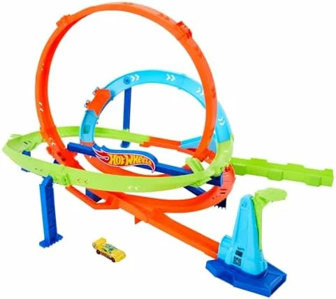 Circuito Hot Wheels Action Desafío Vueltas de Ciclón con coche