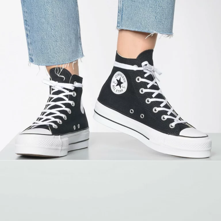 Converse Chuck Taylor All Star Lift Hi zapatillas de mujer negras