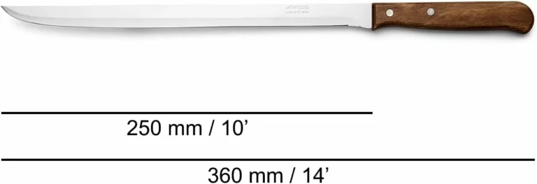 Cuchillo jamonero Arcos Latina 250 mm de acero inoxidable