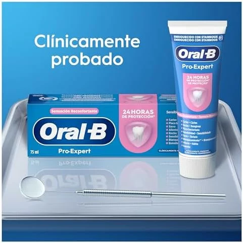 Dentífrico Oral-B Pro-Expert Sensibilidad y Blanqueamiento, pack 2×75 ml
