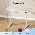 DEVAISE escritorio elevable 120x60